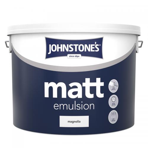 Johnstone's Vinyl Matt Contract Emulsion 10 Litre Paint for Wall and